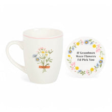 If Grandmas Were Flowers Floral Wild Flower Mug & Coaster Set Mugs & Cups Jones Home & Gifts Quirky Turkey Gifts