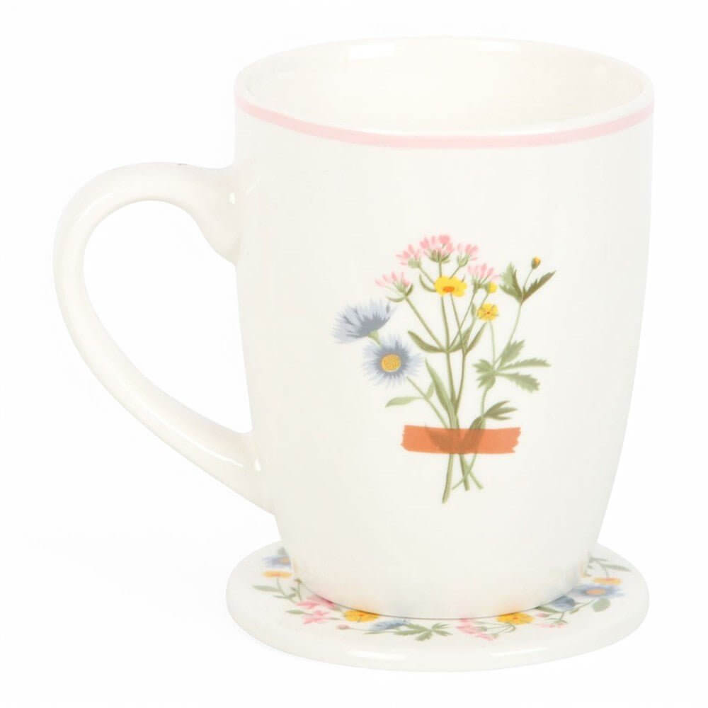 If Grandmas Were Flowers Floral Wild Flower Mug & Coaster Set Mugs & Cups Jones Home & Gifts Quirky Turkey Gifts