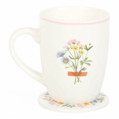 If Grandmas Were Flowers Floral Wild Flower Mug & Coaster Set Mugs & Cups Jones Home & Gifts Quirky Turkey Gifts