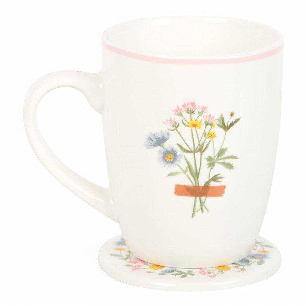 Surprise Mum on Mothers Day Ceramic Mug & Coaster Set Mugs & Cups Jones Home & Gifts Quirky Turkey Gifts
