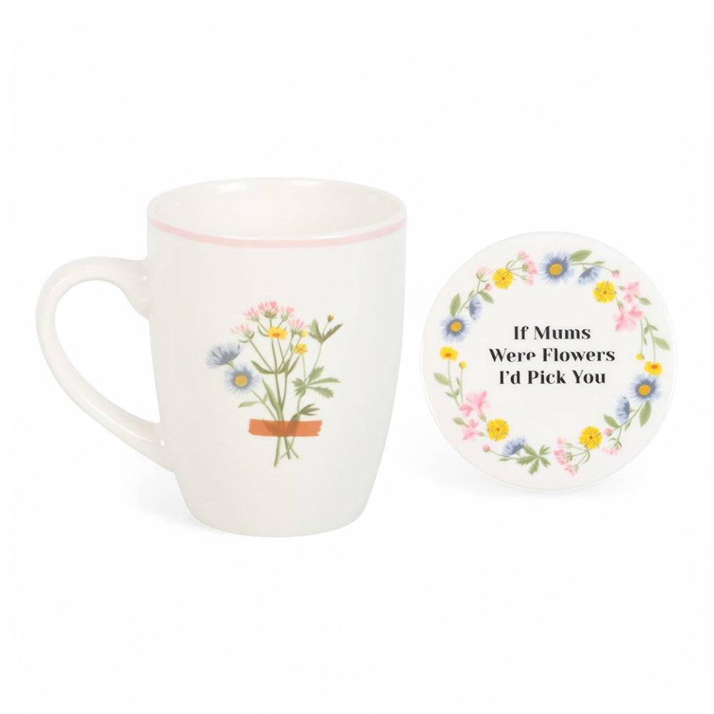 Surprise Mum on Mothers Day Ceramic Mug & Coaster Set Mugs & Cups Jones Home & Gifts Quirky Turkey Gifts