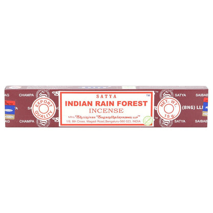 Indian Rain Forest Incense Sticks by Satya, Meditation and Calming Incense Sticks Satya Quirky Turkey Gifts