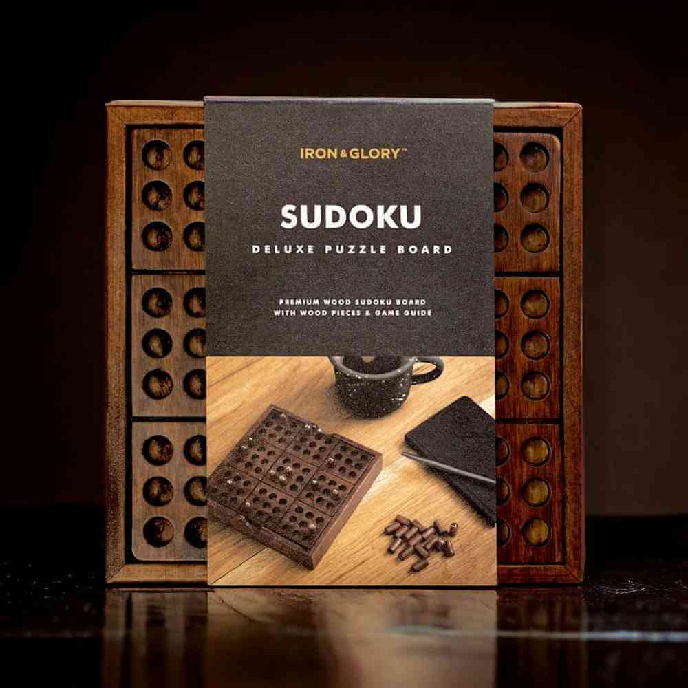 Deluxe Wooden Sudoku Puzzles and Solutions Set By Iron and Glory Toys and Games Iron and Glory Quirky Turkey Gifts