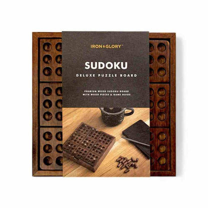 Deluxe Wooden Sudoku Puzzles and Solutions Set By Iron and Glory Toys and Games Iron and Glory Quirky Turkey Gifts