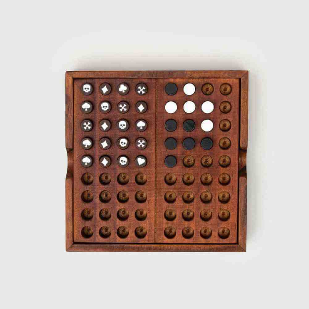 Deluxe Wooden Code Breaker, Crack a Code Brain Teaser Game Toys and Games Iron and Glory Quirky Turkey Gifts