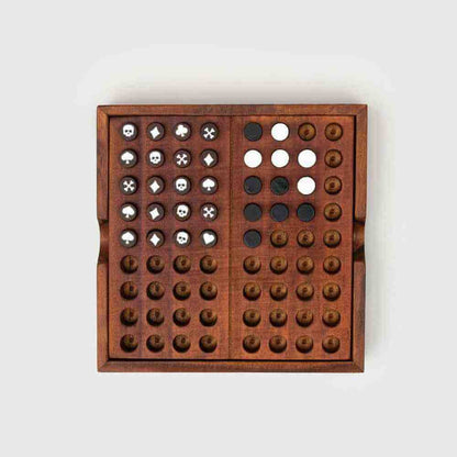 Deluxe Wooden Code Breaker, Crack a Code Brain Teaser Game Toys and Games Iron and Glory Quirky Turkey Gifts