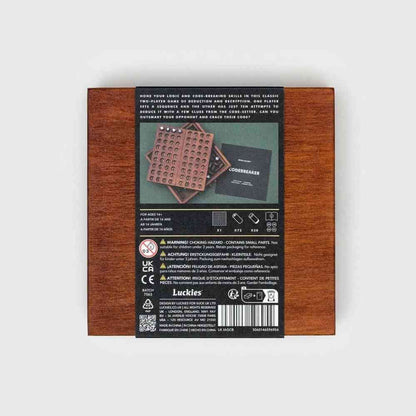 Deluxe Wooden Code Breaker, Crack a Code Brain Teaser Game Toys and Games Iron and Glory Quirky Turkey Gifts