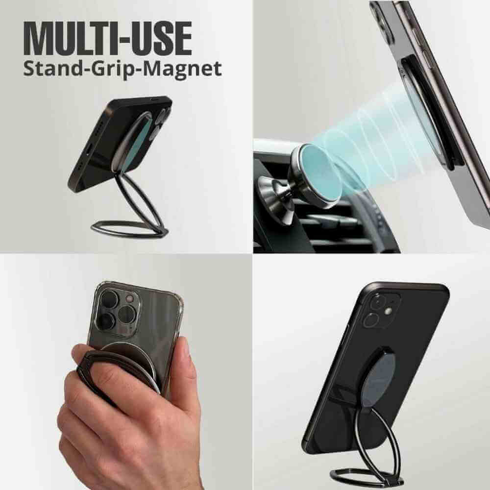KickFlip - Black Mobile Phone Holder, Stand, hands-free By Bobino Mobile Phone Stands Bobino Quirky Turkey Gifts