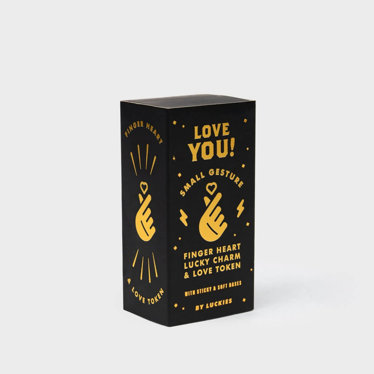 Love you - Golden Heart Fingers Lucky Charm Charms and Pendants Luckies Quirky Turkey Gifts