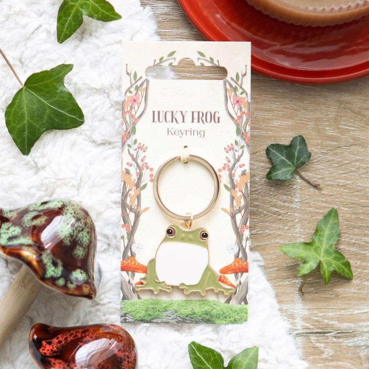 Lucky Frog Keyring, Key Organisers, Frog Lover Gifts Keyrings Jones Home & Gifts Quirky Turkey Gifts