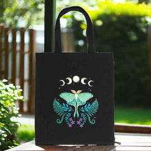 Luna Moth Polycotton Tote Bag for Everyday Use Lunch Boxes & Totes Spirit of equinox Quirky Turkey Gifts