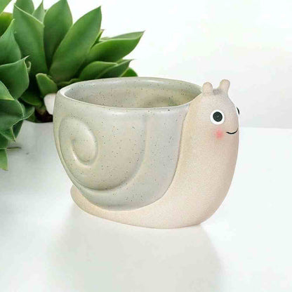 Mini Snail Planter (Cottage Garden) – Sass & Belle 🐌 Pots & Planters Sass and Belle Quirky Turkey Gifts