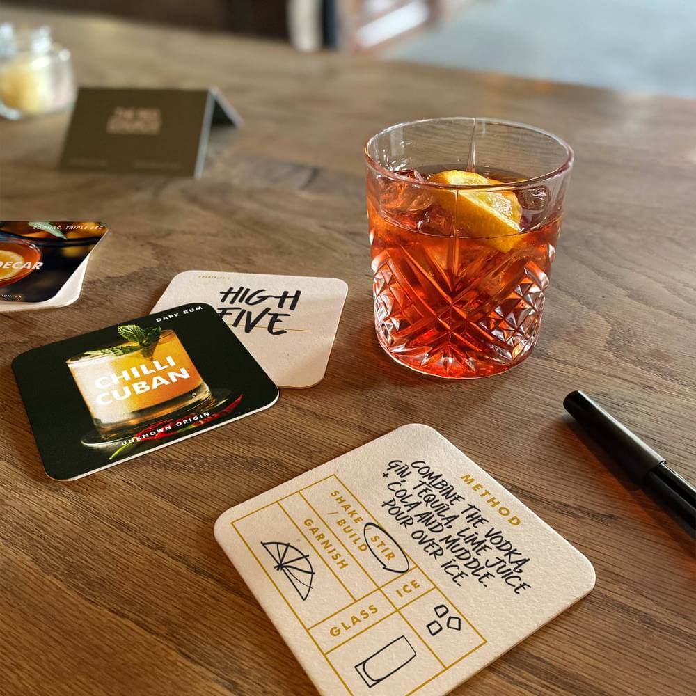 Mixologist Easily Make Your Own Cocktail 48 Coaster Set Gadgets SuckUK Quirky Turkey Gifts