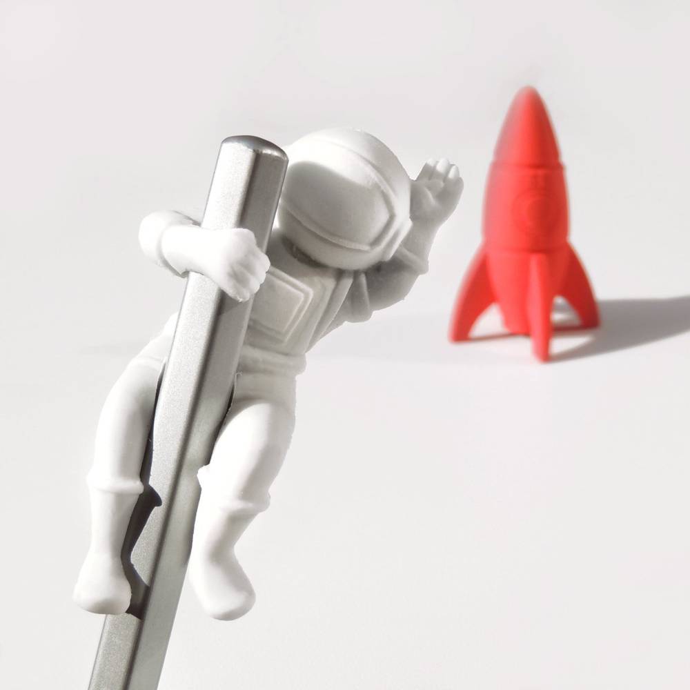 Moon Walk Erasers, Astronaut &amp; Rocket Eraser and Pencil Set Gadgets SuckUK Quirky Turkey Gifts