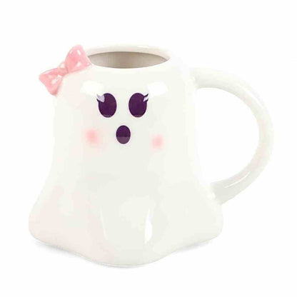 Mr And Mrs Boo Ghost Shaped Mugs For Halloween Fun Mugs & Cups Spirit of equinox Quirky Turkey Gifts