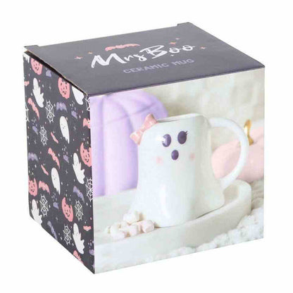Mr And Mrs Boo Ghost Shaped Mugs For Halloween Fun Mugs & Cups Spirit of equinox Quirky Turkey Gifts