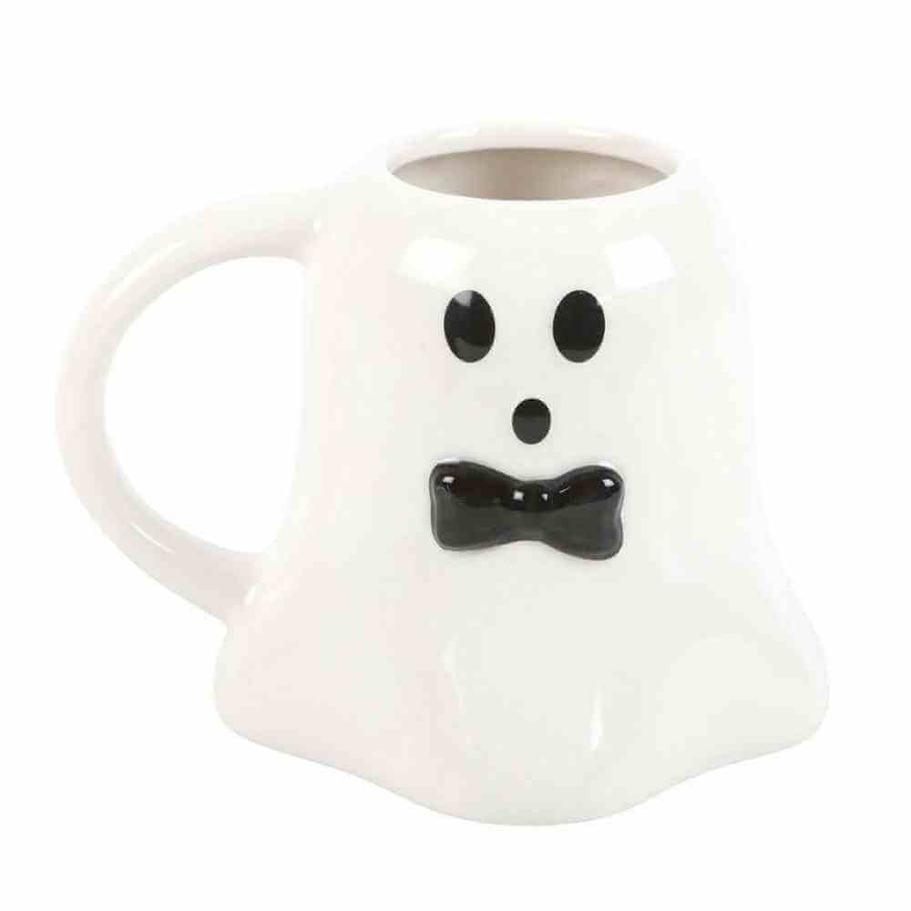 Mr And Mrs Boo Ghost Shaped Mugs For Halloween Fun Mugs & Cups Spirit of equinox Quirky Turkey Gifts