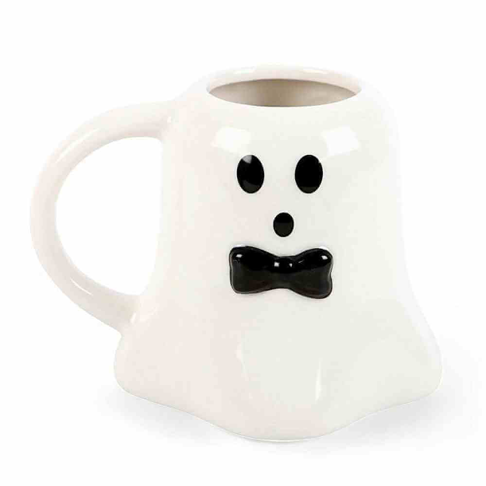 Mr And Mrs Boo Ghost Shaped Mugs For Halloween Fun Mugs & Cups Spirit of equinox Quirky Turkey Gifts