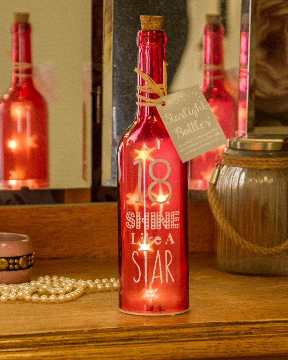 18th Birthday Starlight Bottle | LED Light Gift | Boxer Gifts Quirky Turkey Gifts