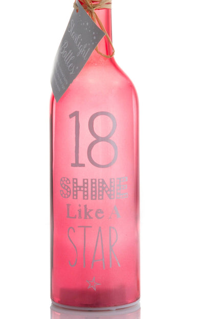 18th Birthday Starlight Bottle | LED Light Gift | Boxer Gifts Quirky Turkey Gifts