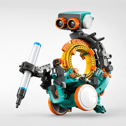 5-in-1 Mechanical Coding Robot STEM Kit | Construct & Create Quirky Turkey Gifts