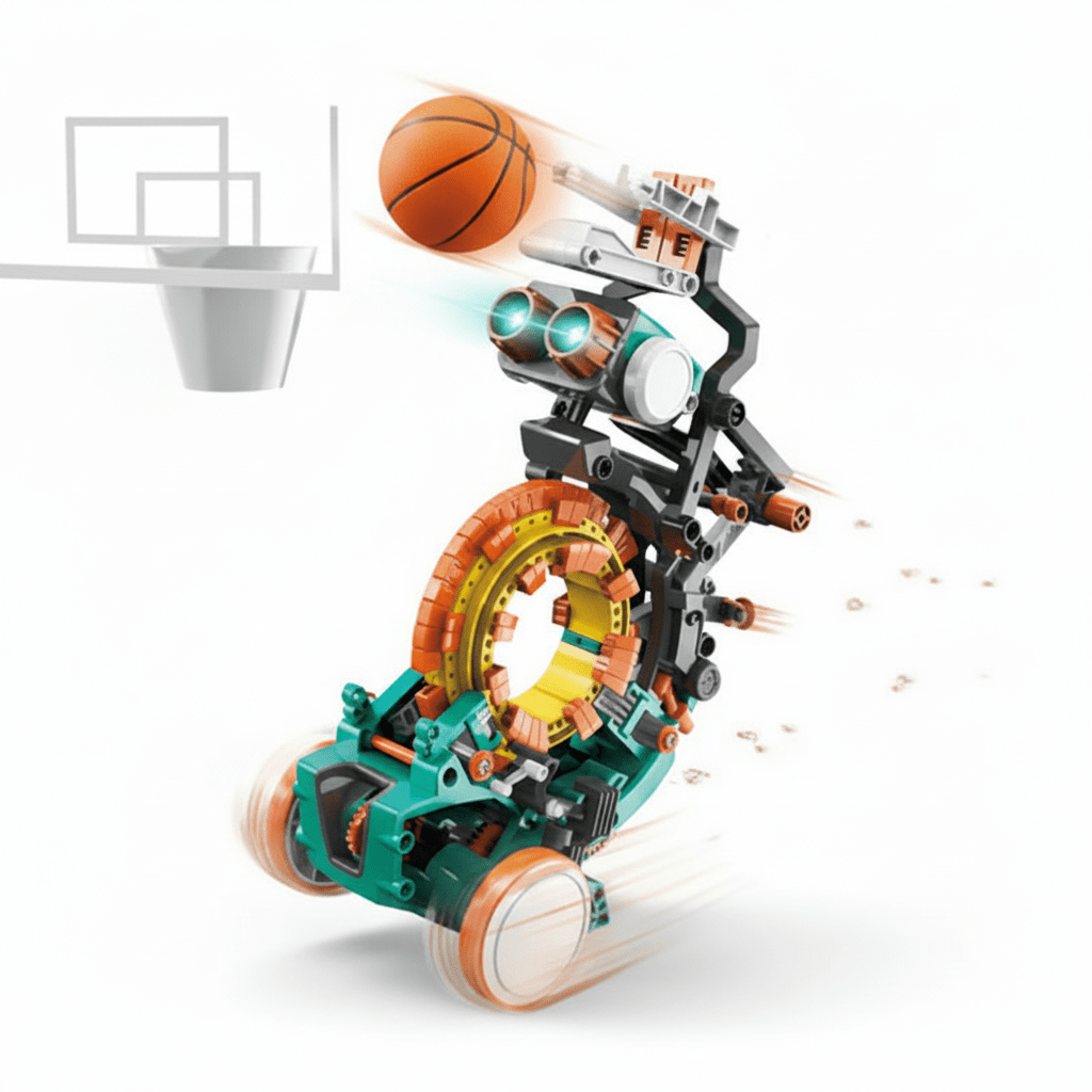 5-in-1 Mechanical Coding Robot STEM Kit | Construct & Create Quirky Turkey Gifts