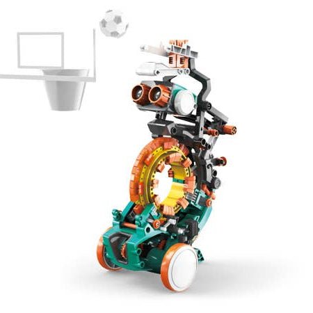 5-in-1 Mechanical Coding Robot STEM Kit | Construct & Create Quirky Turkey Gifts