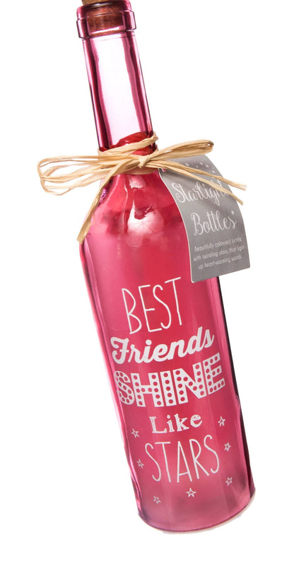 Best Friends Starlight Bottle | LED Friendship Gift | Boxer Gifts Quirky Turkey Gifts