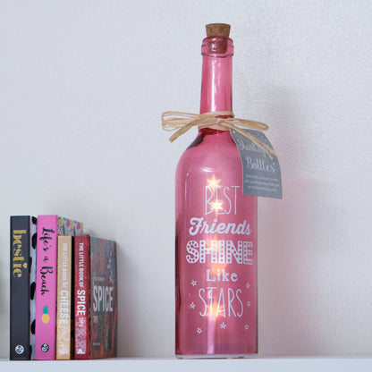 Best Friends Starlight Bottle | LED Friendship Gift | Boxer Gifts Quirky Turkey Gifts