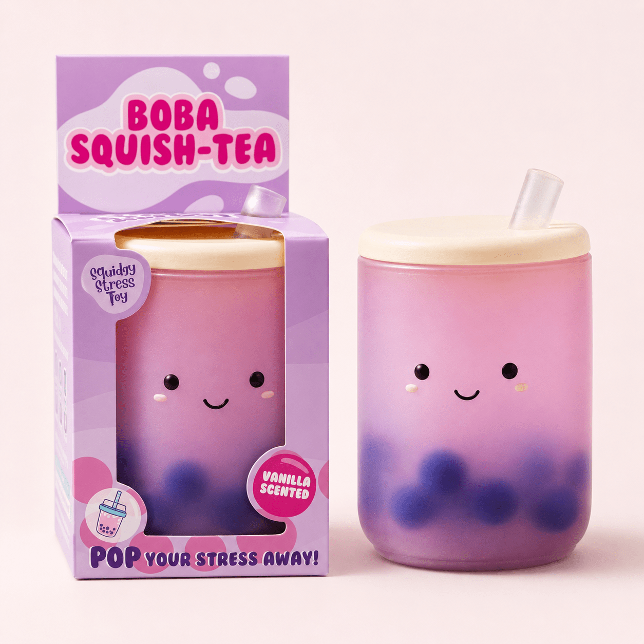 Boba Squish-Tea Vanilla Scented Squishy Stress Toy Quirky Turkey Gifts