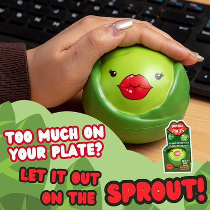 Brussel Pouts Brussels Sprout Squishy Stress Toy | Boxer Gifts Quirky Turkey Gifts