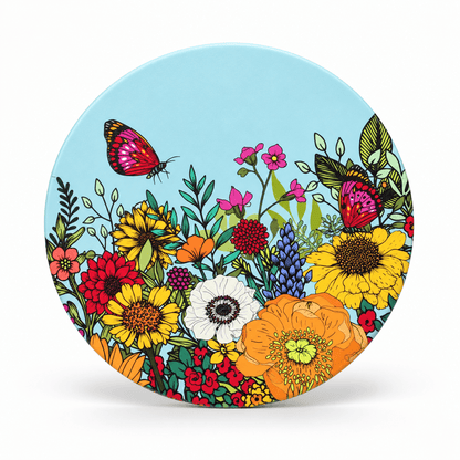 Ceramic Coasters Sunflower Bee Butterfly Flowers Floral Quirky Turkey Gifts