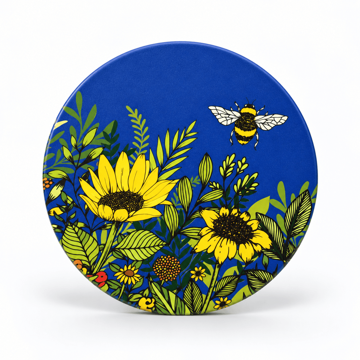 Ceramic Coasters Sunflower Bee Butterfly Flowers Floral Quirky Turkey Gifts