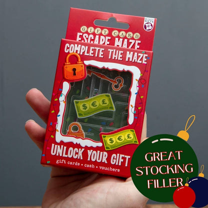 Christmas Gift Card Escape Maze | Money Puzzle Box | Boxer Gifts Quirky Turkey Gifts
