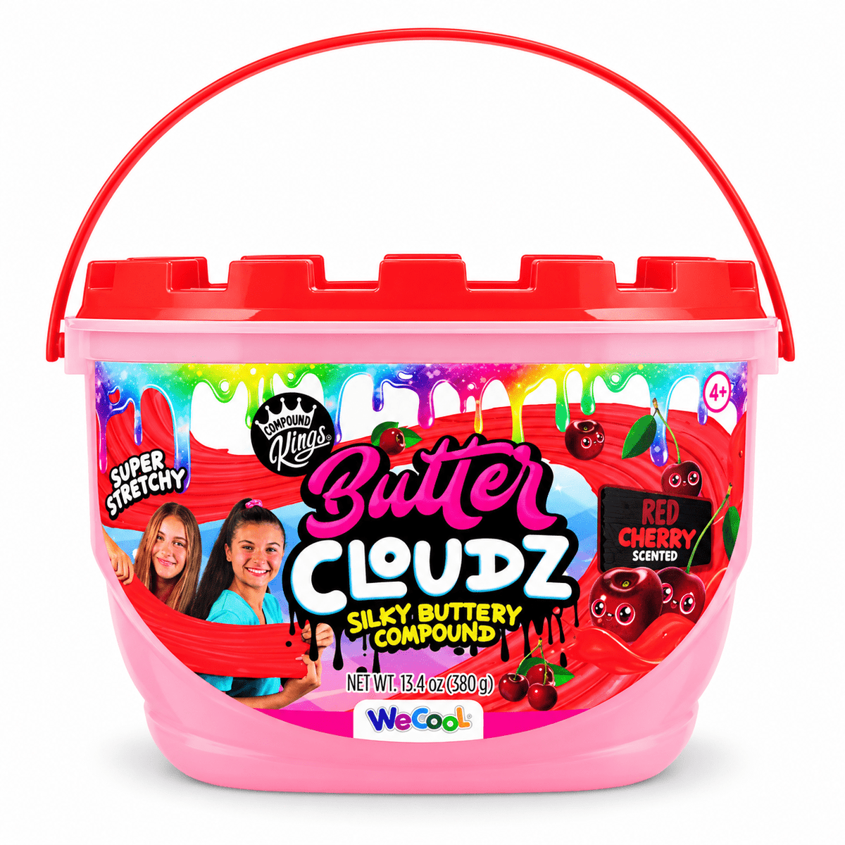 Compound Kings Butter Cloudz Swirls Cherry Slime – 380g, Ages 4+ Quirky Turkey Gifts