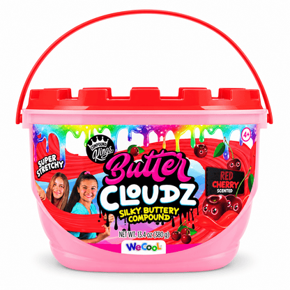 Compound Kings Butter Cloudz Swirls Cherry Slime – 380g, Ages 4+ Quirky Turkey Gifts