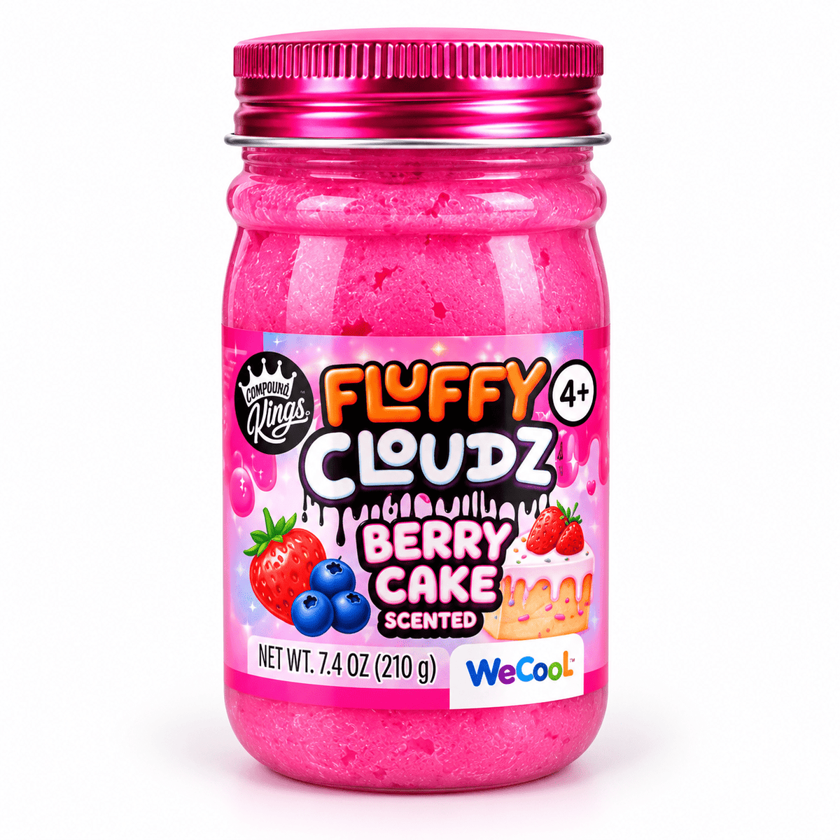 Compound Kings Fluffy Cloudz Scented Slime - 210g, Ages 4+ Quirky Turkey Gifts
