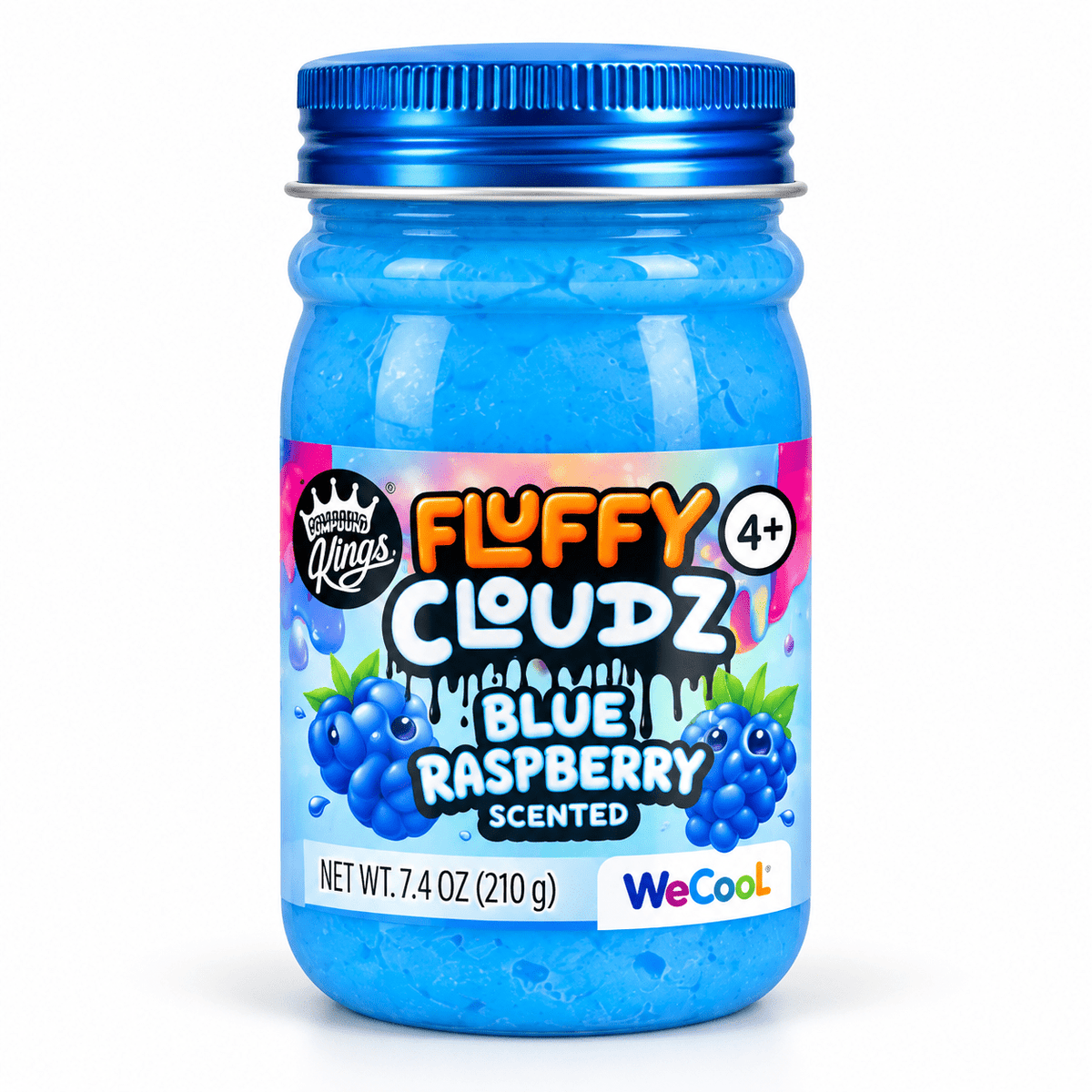 Compound Kings Fluffy Cloudz Scented Slime - 210g, Ages 4+ Quirky Turkey Gifts