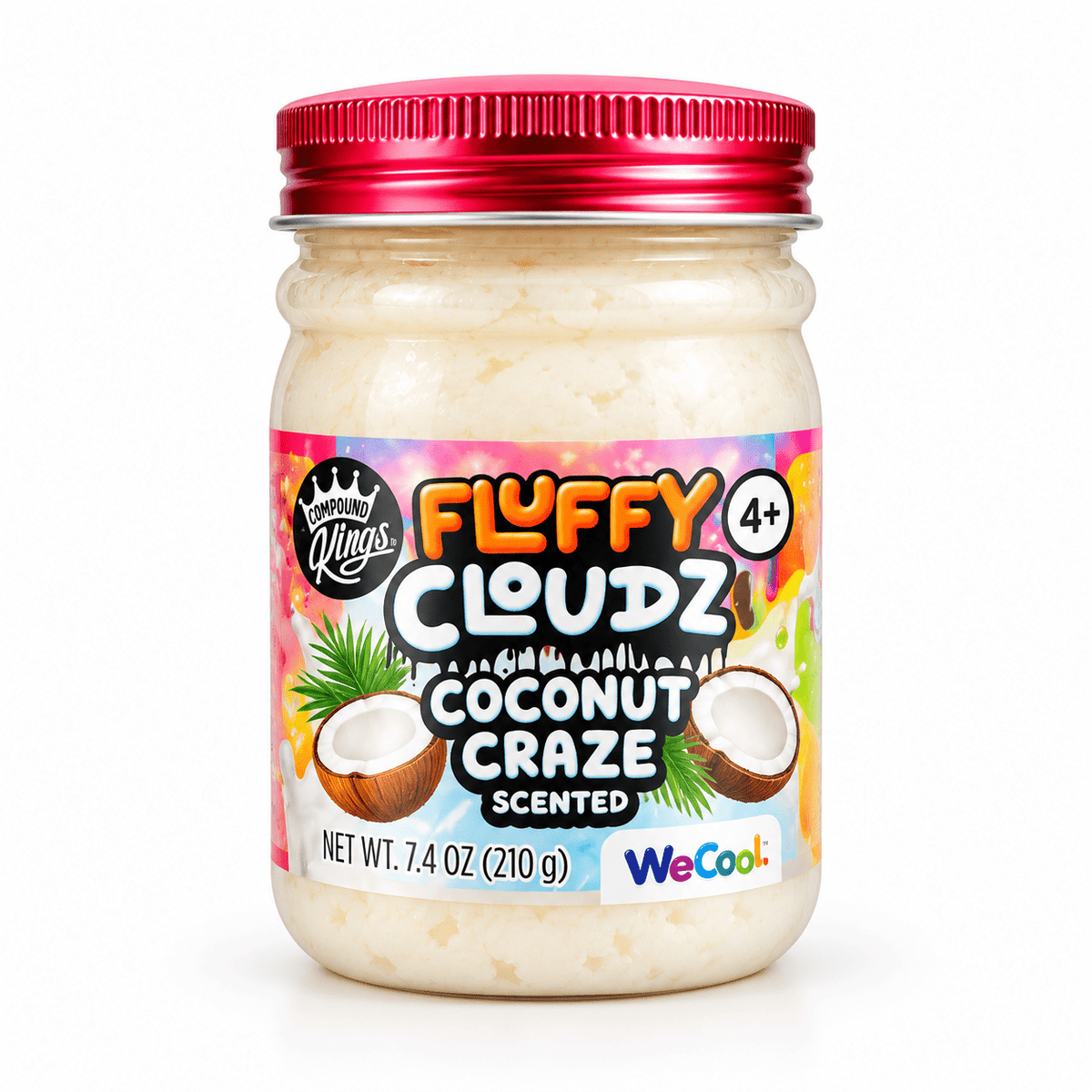 Compound Kings Fluffy Cloudz Scented Slime - 210g, Ages 4+ Quirky Turkey Gifts