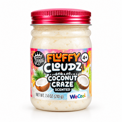 Compound Kings Fluffy Cloudz Scented Slime - 210g, Ages 4+ Quirky Turkey Gifts