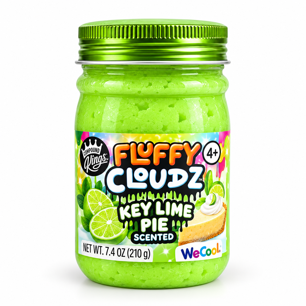 Compound Kings Fluffy Cloudz Scented Slime - 210g, Ages 4+ Quirky Turkey Gifts