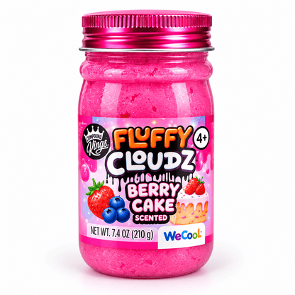 Compound Kings Fluffy Cloudz Scented Slime - 210g, Ages 4+ Quirky Turkey Gifts