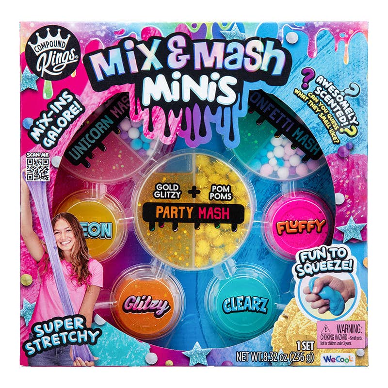 Compound Kings Mix & Mash Minis Slime Kit – Ages 4+ Quirky Turkey Gifts