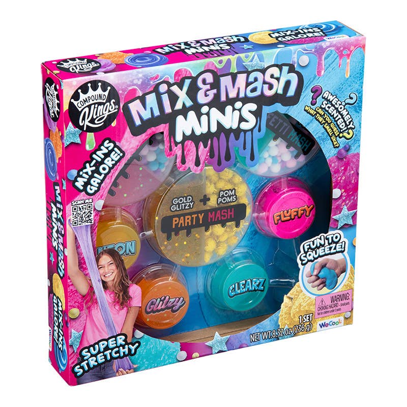 Compound Kings Mix & Mash Minis Slime Kit – Ages 4+ Quirky Turkey Gifts