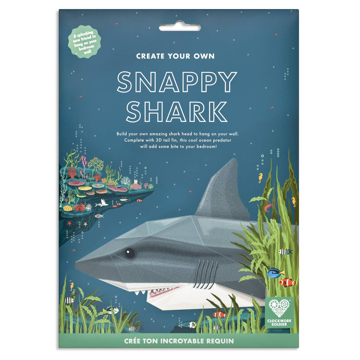 Create Your Own Snappy Shark | 3D Wall Craft Kit Quirky Turkey Gifts