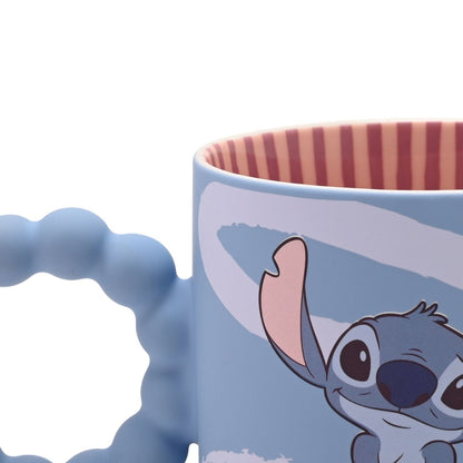 Disney Stitch Blue Bobble Handle Ceramic Mug 300ml Quirky Turkey Gifts
