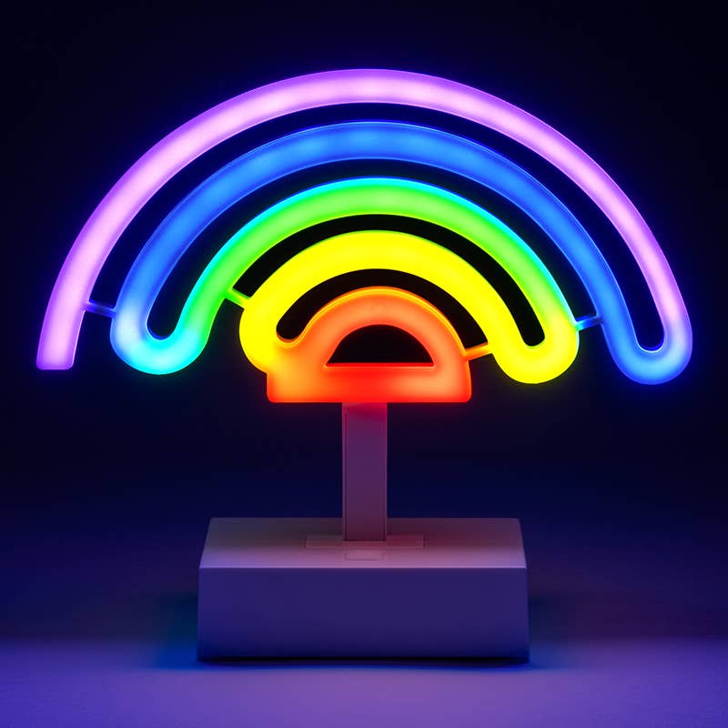 Electric Dreams Rainbow LED Neon Standing Light – 19cm Quirky Turkey Gifts