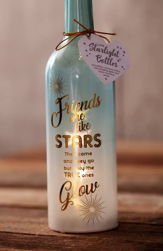 Friends Are Like Stars Luxe Starlight Bottle | Boxer Gifts Quirky Turkey Gifts