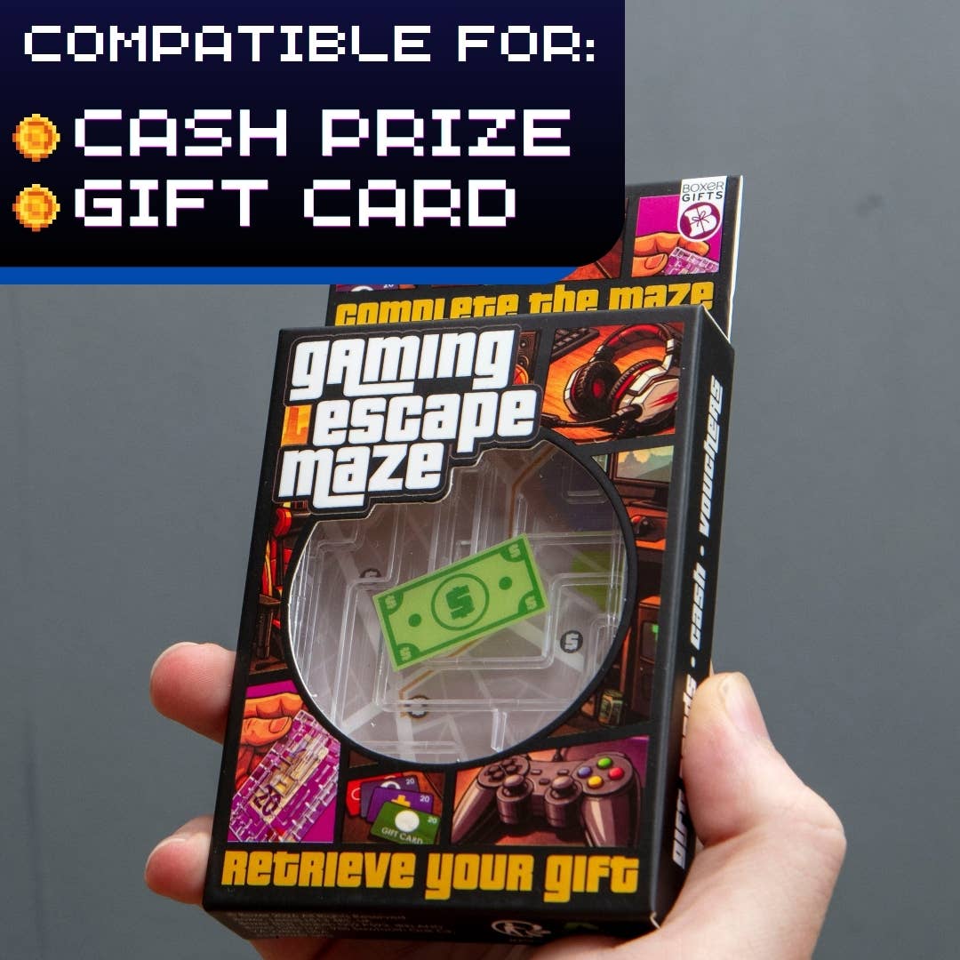 Gaming Gift Card Escape Maze | Money Puzzle Box | Boxer Gifts Quirky Turkey Gifts