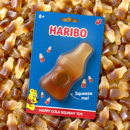 HARIBO Happy Cola Squishy Toy - Maltose-Sugar Filled Squishiez Quirky Turkey Gifts